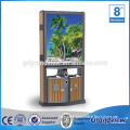 Outdoor display board public advertising trash bin